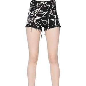 Saint Laurent Women's Black Splatter Effect Cotton